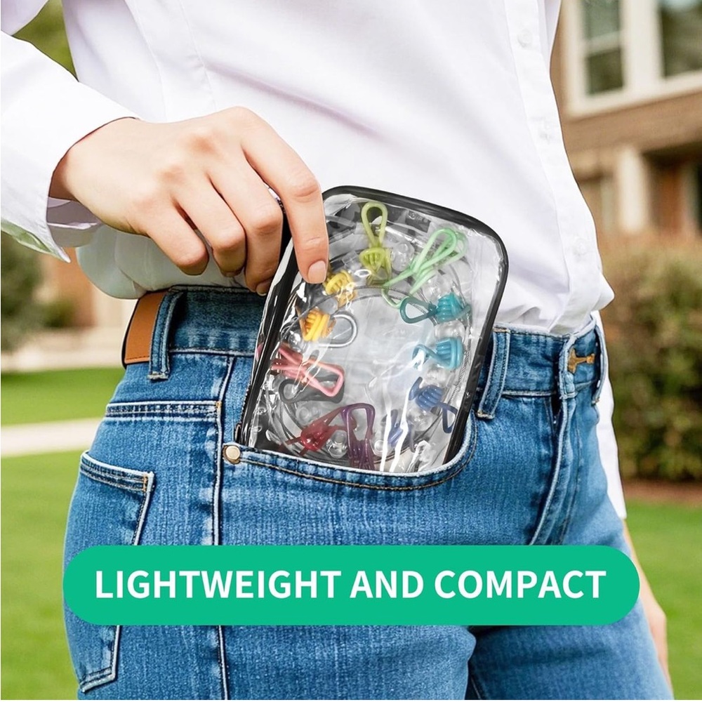 Portable Clothing line Travel 30lb Adjustable w/ Clips NEW - Picture 6 of 7